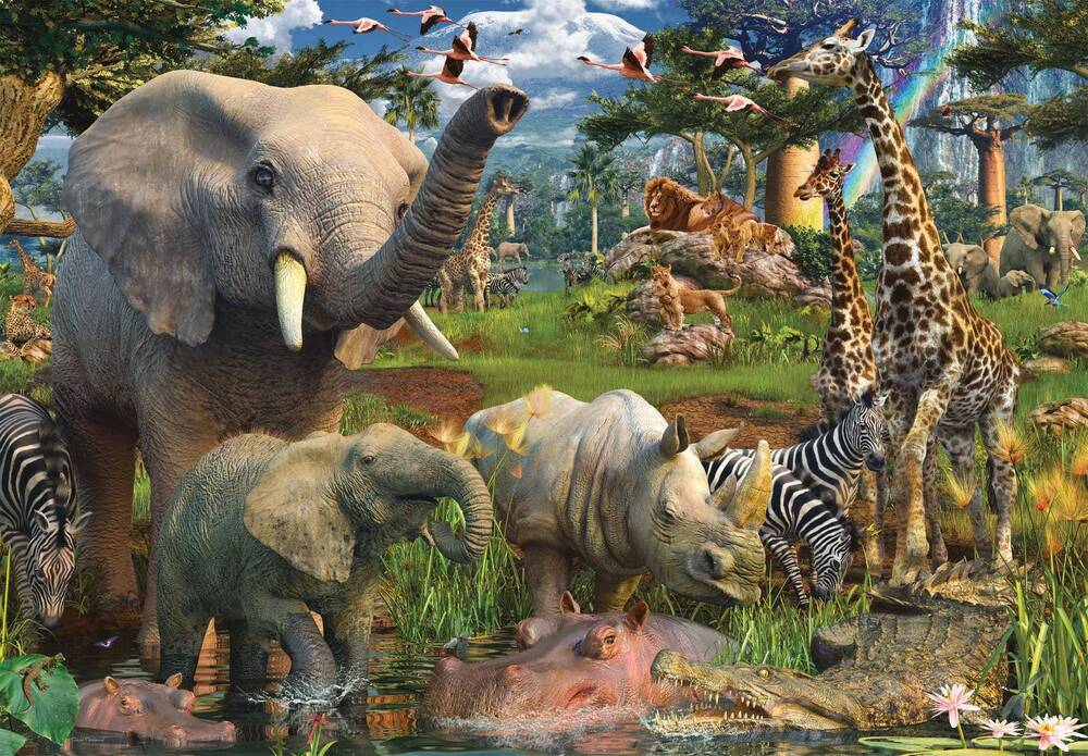Ravensburger Puzzle 18000pc - At the Waterhole