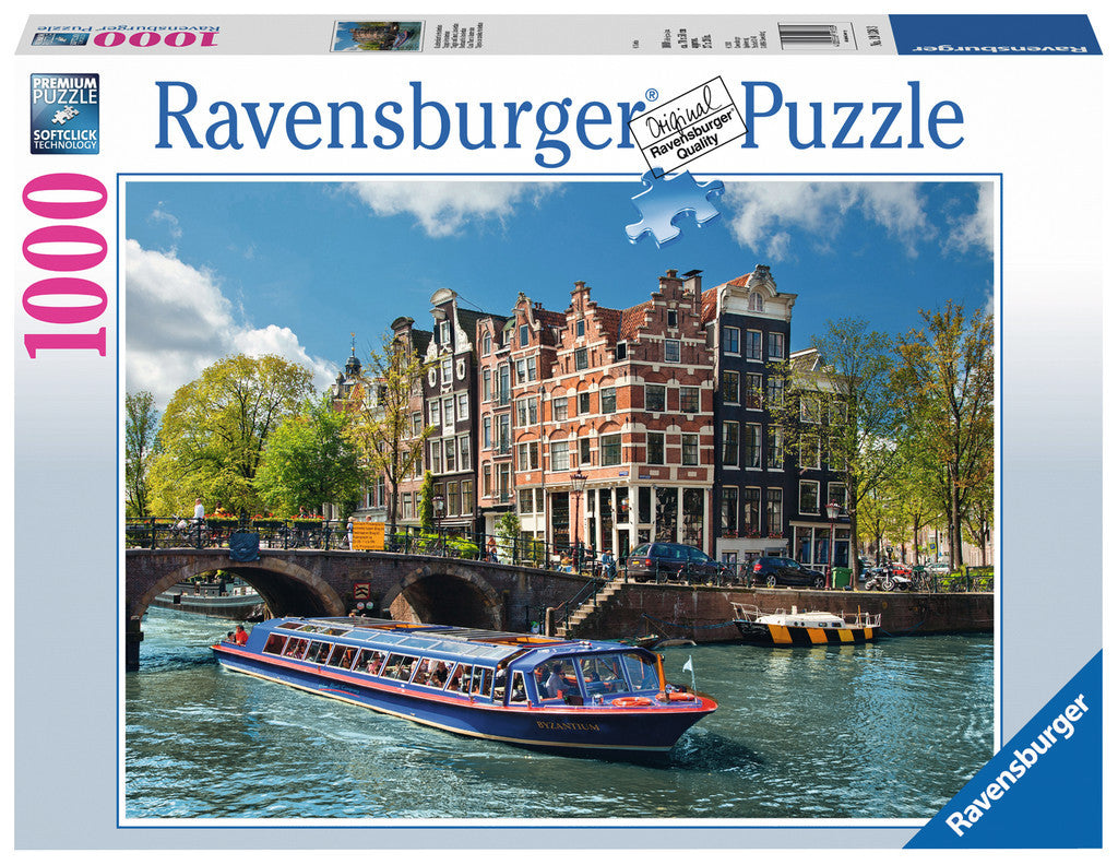 Ravensburger Puzzle 1000pc - Canal Tour In Amsterdam