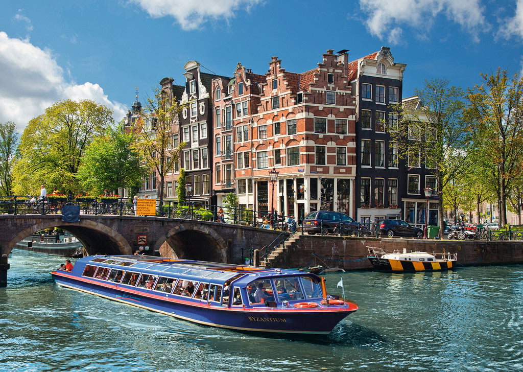 Ravensburger Puzzle 1000pc - Canal Tour In Amsterdam