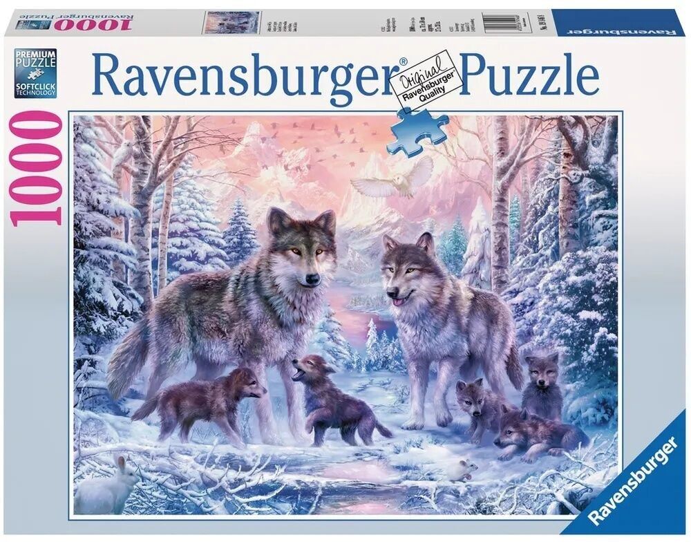 Ravensburger Puzzle 1000pc - Arctic Wolves