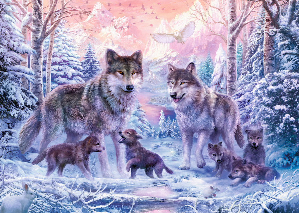 Ravensburger Puzzle 1000pc - Arctic Wolves