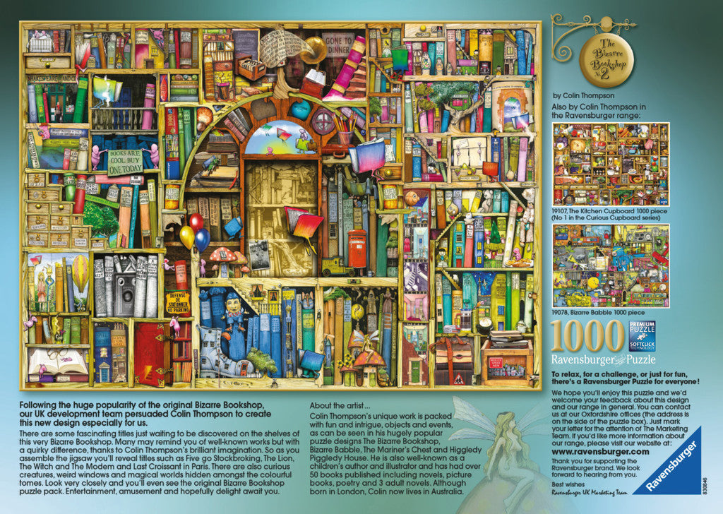 Ravensburger Puzzle 1000pc - The Bizarre Bookshop 2