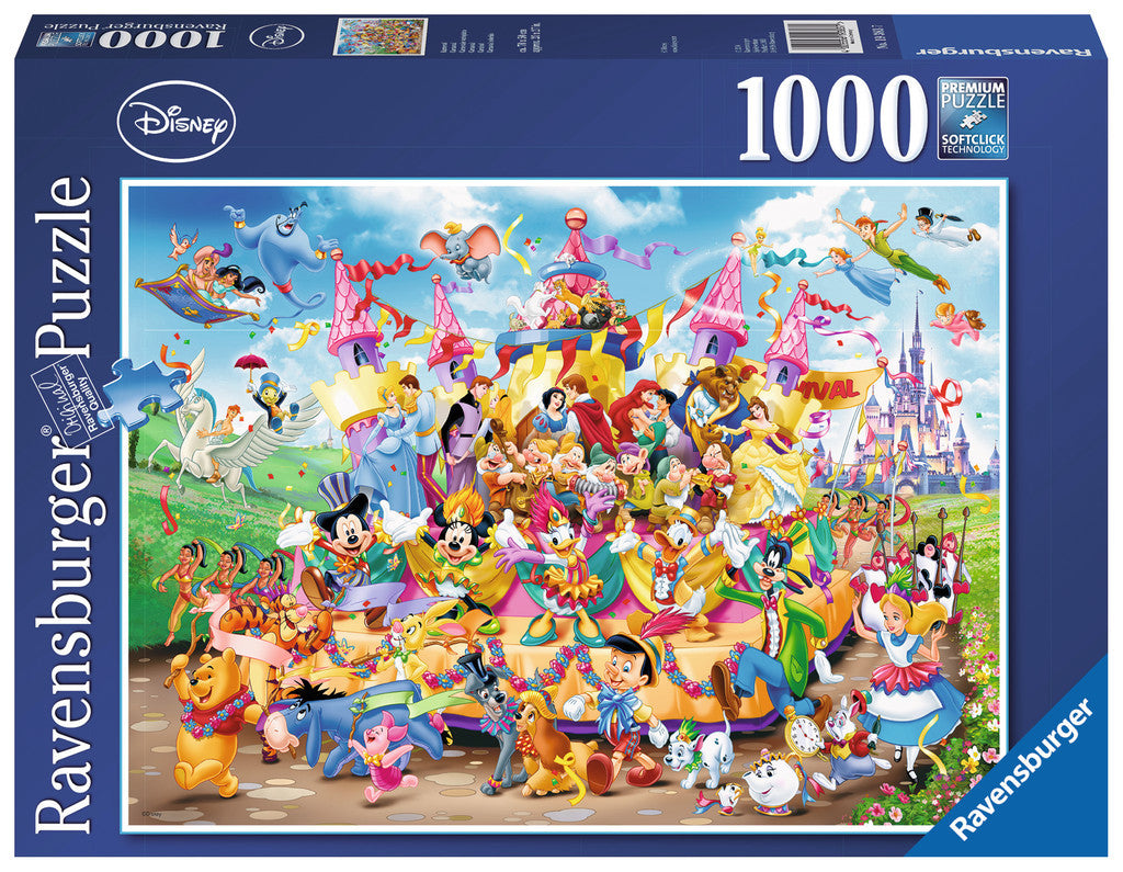 Ravensburger Puzzle 1000pc - Disney Carnival Characters