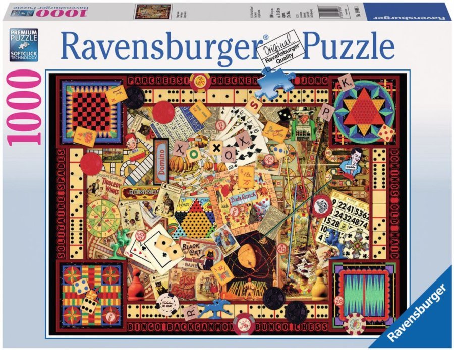 Ravensburger Puzzle 1000pc - Vintage Games