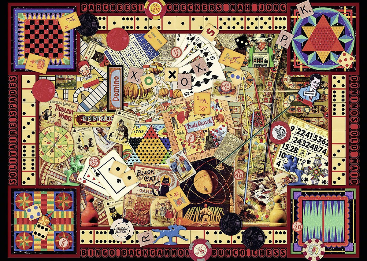 Ravensburger Puzzle 1000pc - Vintage Games