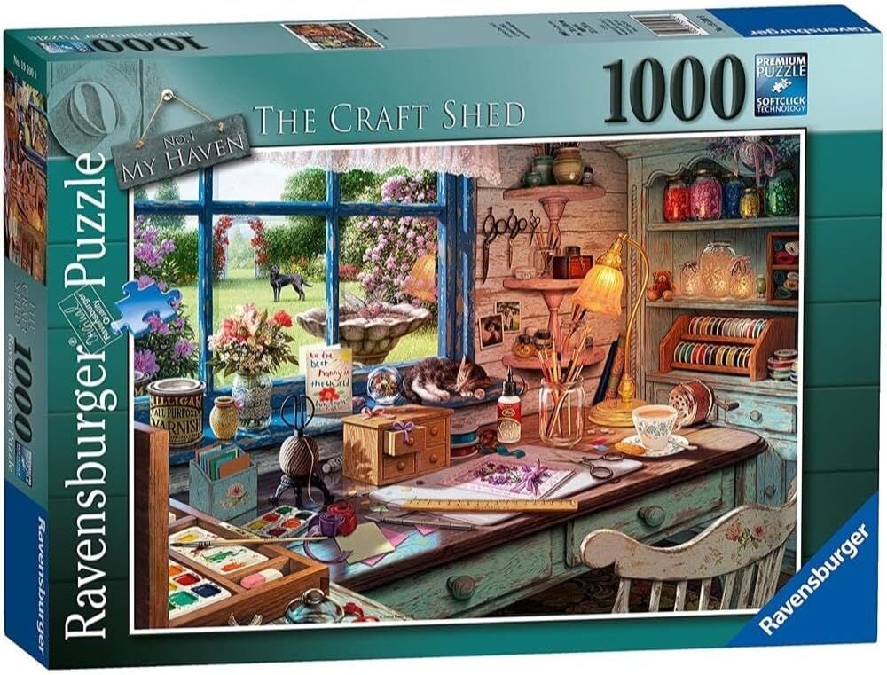 Ravensburger Puzzle 1000pc - My Haven No 1 The Craft Shed Puzzle