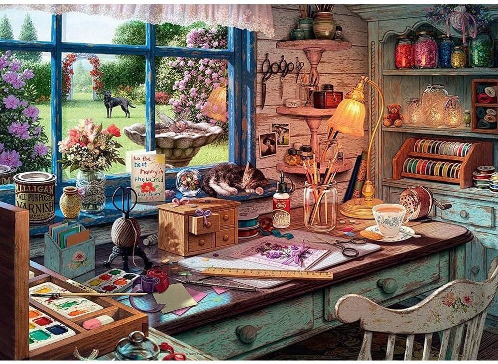 Ravensburger Puzzle 1000pc - My Haven No 1 The Craft Shed Puzzle