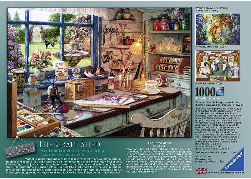 Ravensburger Puzzle 1000pc - My Haven No 1 The Craft Shed Puzzle