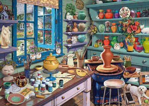 Ravensburger Puzzle 1000pc - My Haven No 3 The Pottery Shed