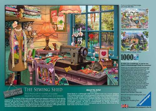 Ravensburger Puzzle 1000pc - My Haven No 2 The Sewing Shed
