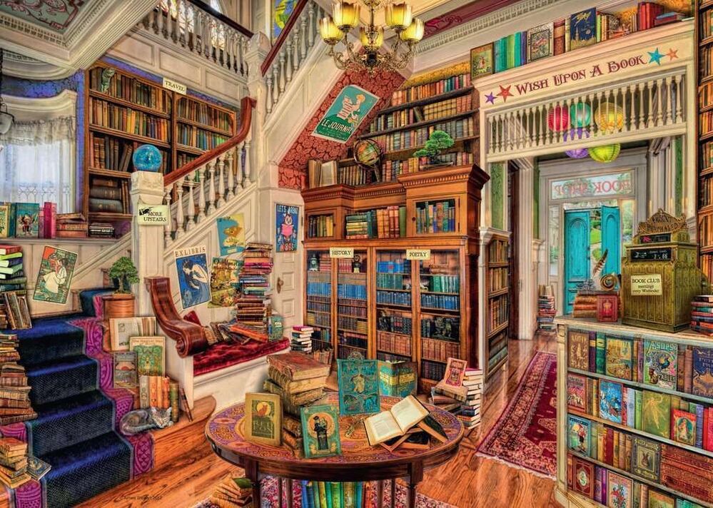 Ravensburger Puzzle 1000pc - The Fantasy Bookshop