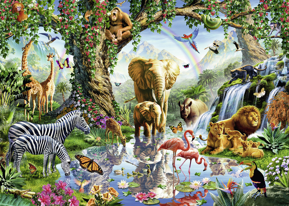 Ravensburger Puzzle 1000pc - Adventures in the Jungle