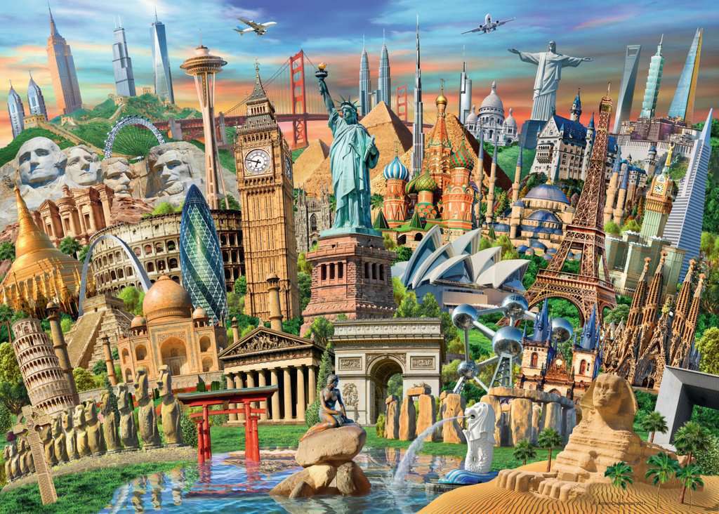 Ravensburger Puzzle 1000pc - World Landmarks