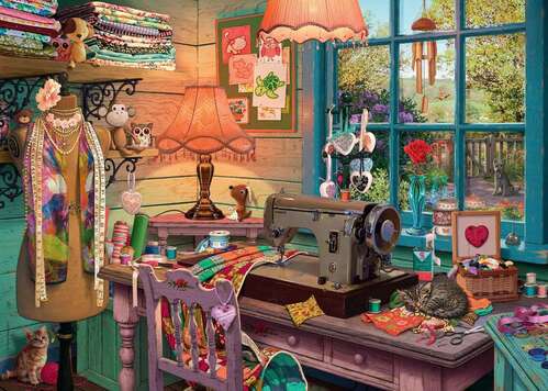 Ravensburger Puzzle 1000pc - The Sewing Shed