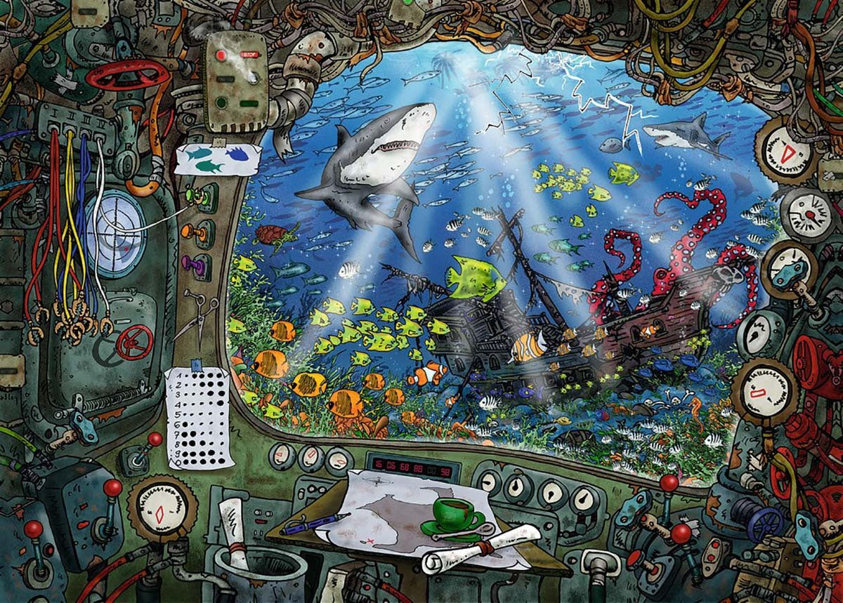 Ravensburger Puzzle 759pc - Escape 4 - Submarine