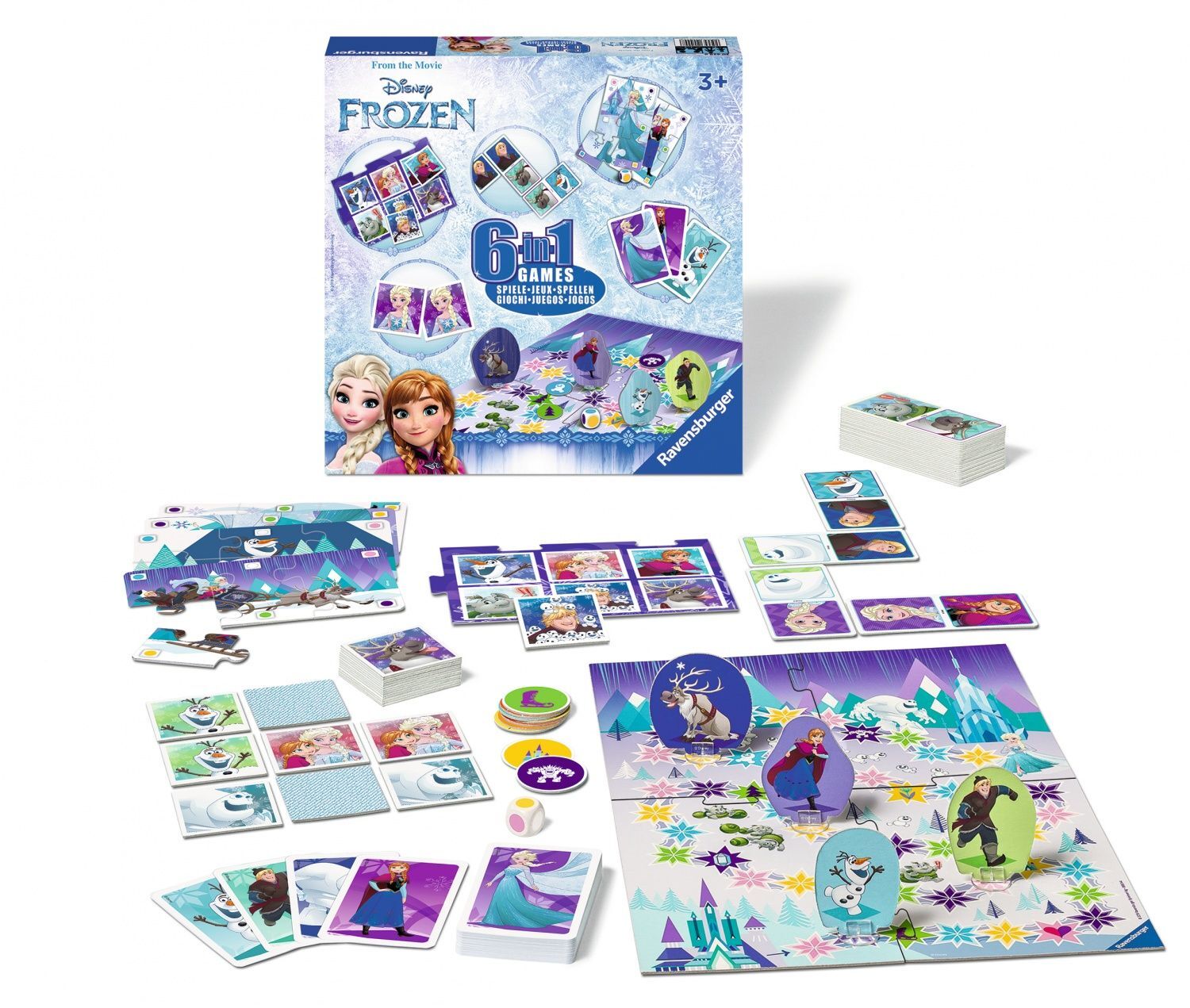 Ravensburger - Disney Frozen - 6-in-1 Games