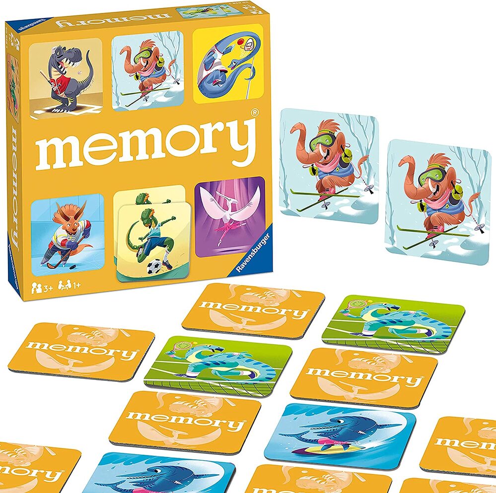Ravensburger - Memory Game Dinosaur Sports