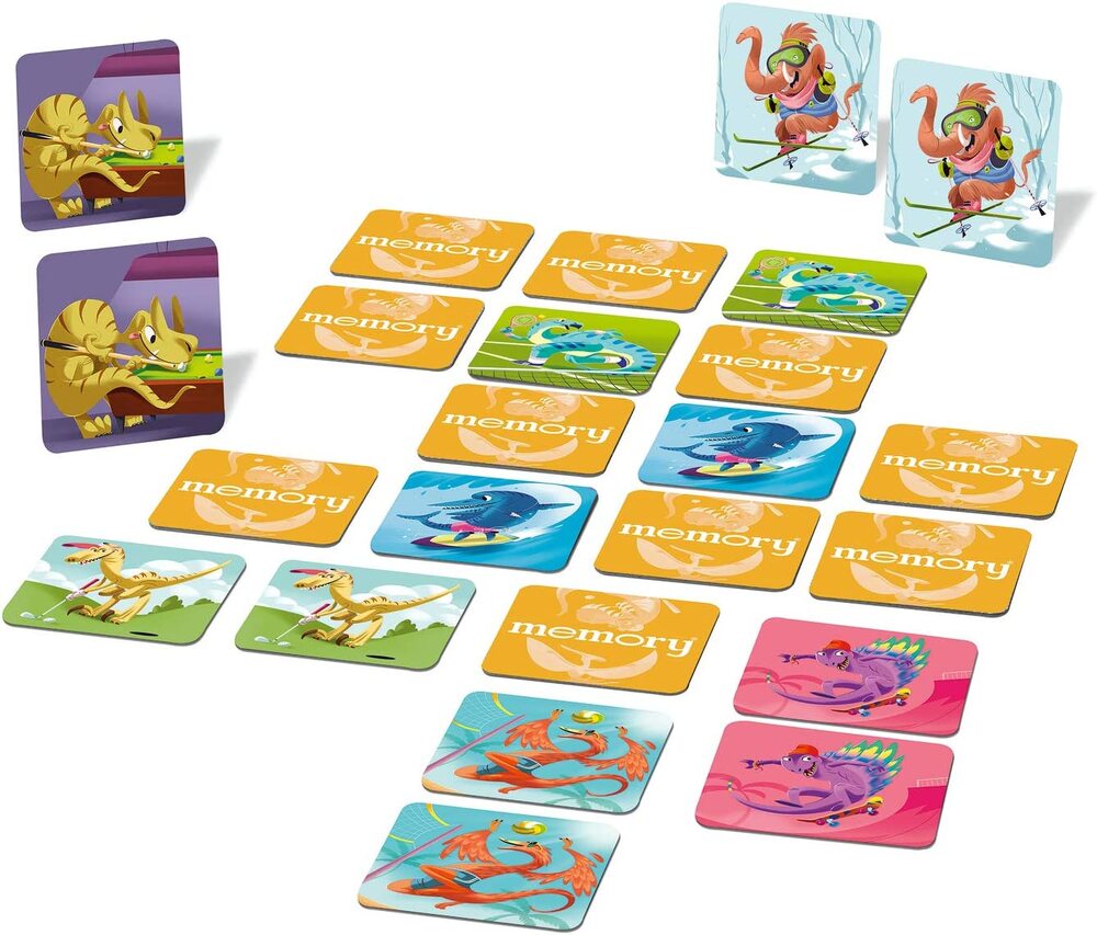 Ravensburger - Memory Game Dinosaur Sports