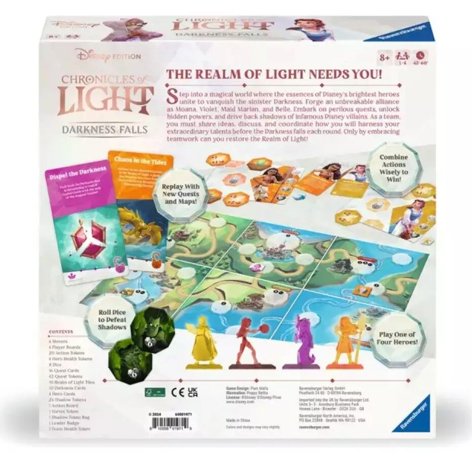 Ravensburger - Disney Chronicles of Light Darkness Falls Board Game