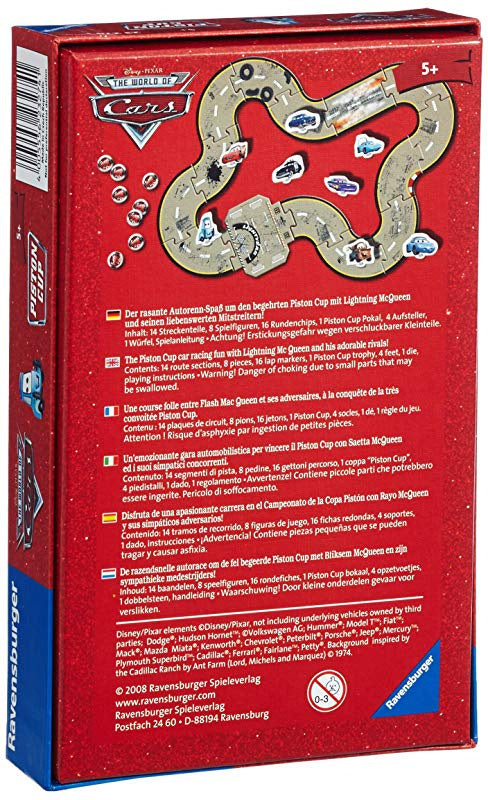 Ravensburger - Disney Pixar Cars Piston Cup Game