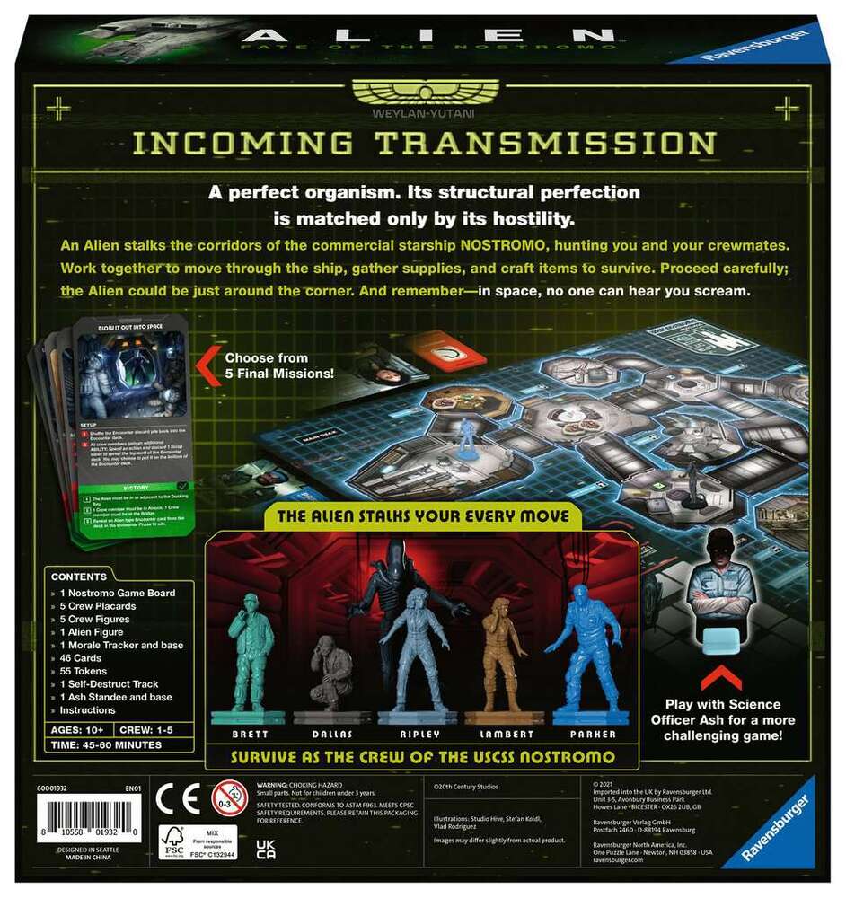Ravensburger - ALIEN: Fate of the Nostromo Game