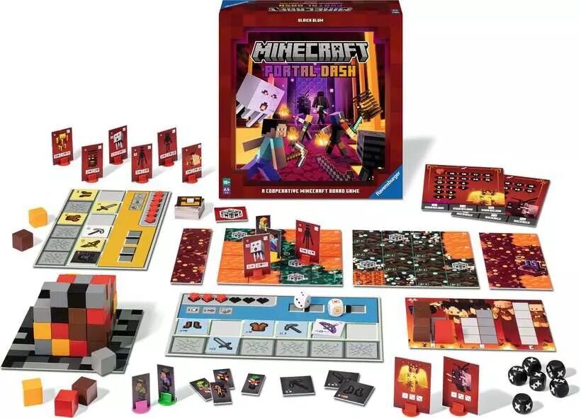 Ravensburger - Minecraft Portal Dash Board Game