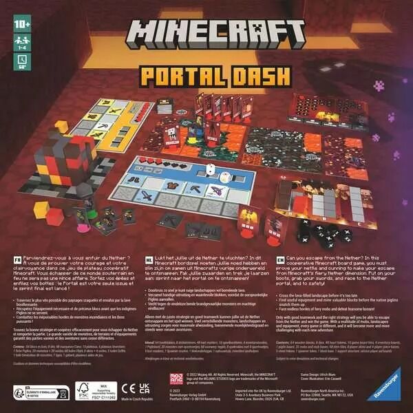 Ravensburger - Minecraft Portal Dash Board Game