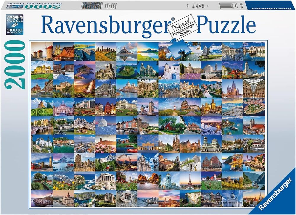 Ravensburger Puzzle 2000pc - 99 Places in Europe