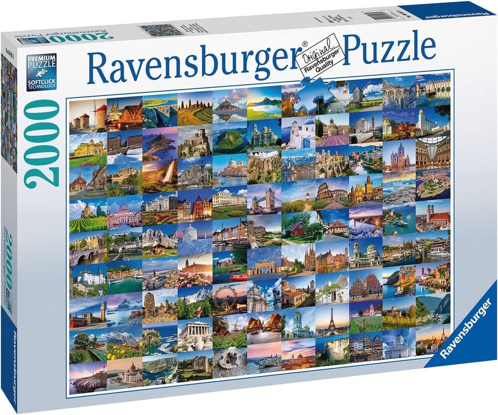 Ravensburger Puzzle 2000pc - 99 Places in Europe