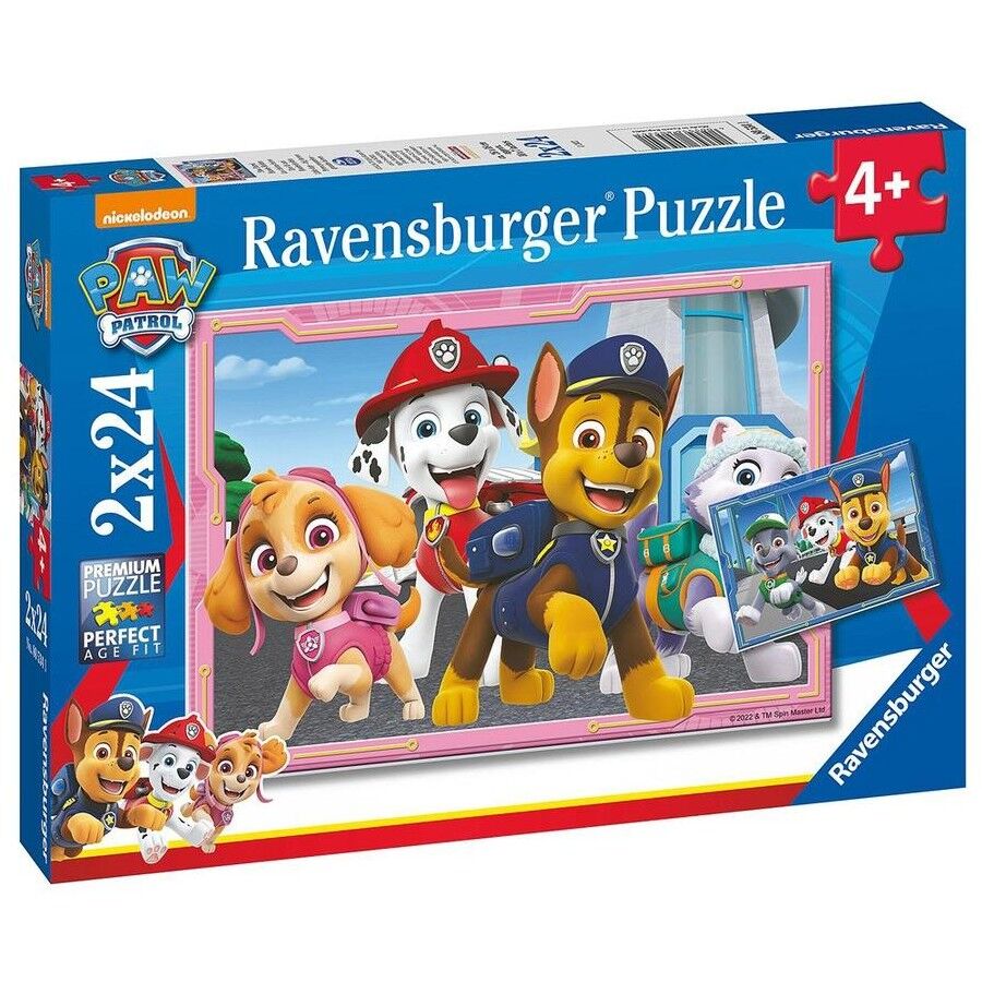 Ravensburger Puzzle 2x24pc - Paw Patrol Little Dogs Big Heroes