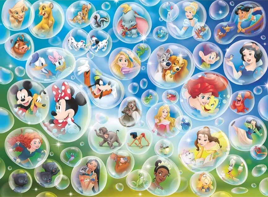 Ravensburger Puzzle 300pc - Disney Bubbles