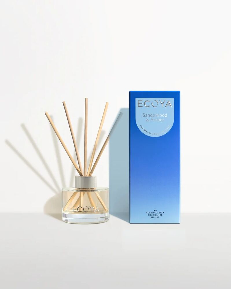 Ecoya Mini Reed Diffuser - Sandalwood & Amber