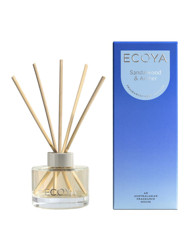 Ecoya Mini Reed Diffuser - Sandalwood & Amber