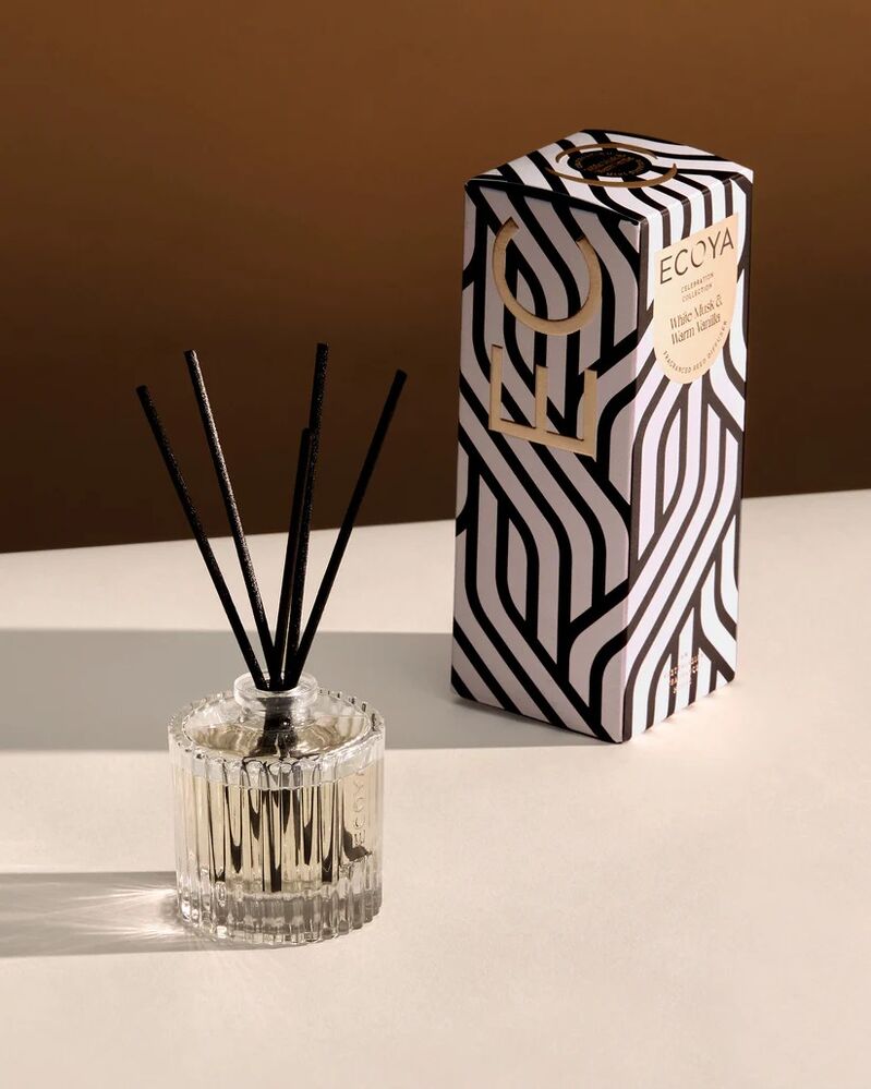 Ecoya Celebration Reed Diffuser - Special Edition White Musk & Warm Vanilla