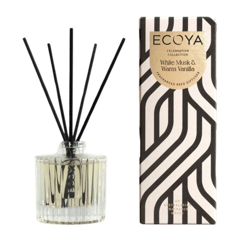 Ecoya Celebration Reed Diffuser - Special Edition White Musk & Warm Vanilla