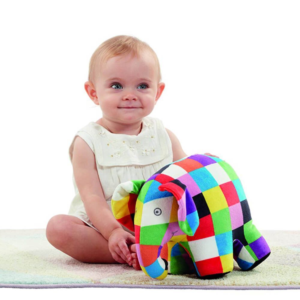 Elmer The Patchwork Elephant Soft Toy 17cm