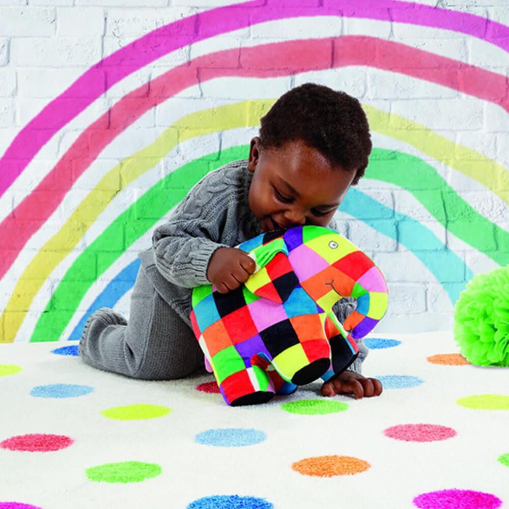 Elmer The Patchwork Elephant Soft Toy 17cm