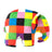 Elmer The Patchwork Elephant Soft Toy 17cm