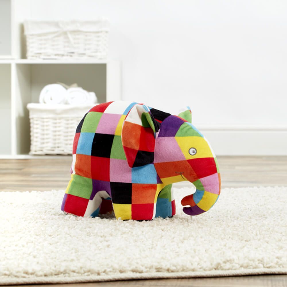 Elmer The Patchwork Elephant Soft Toy 17cm