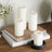 Deluxe Homeart Flameless Candle - White 5 x 12.5cm