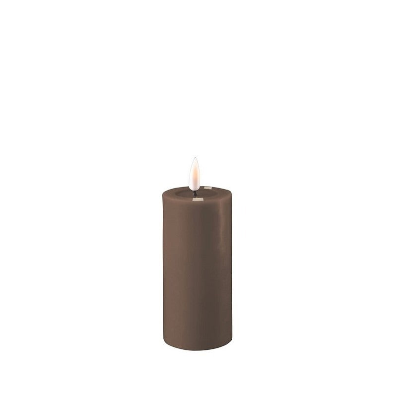 Deluxe Homeart Flameless Candle - Mocca 5 x 10cm