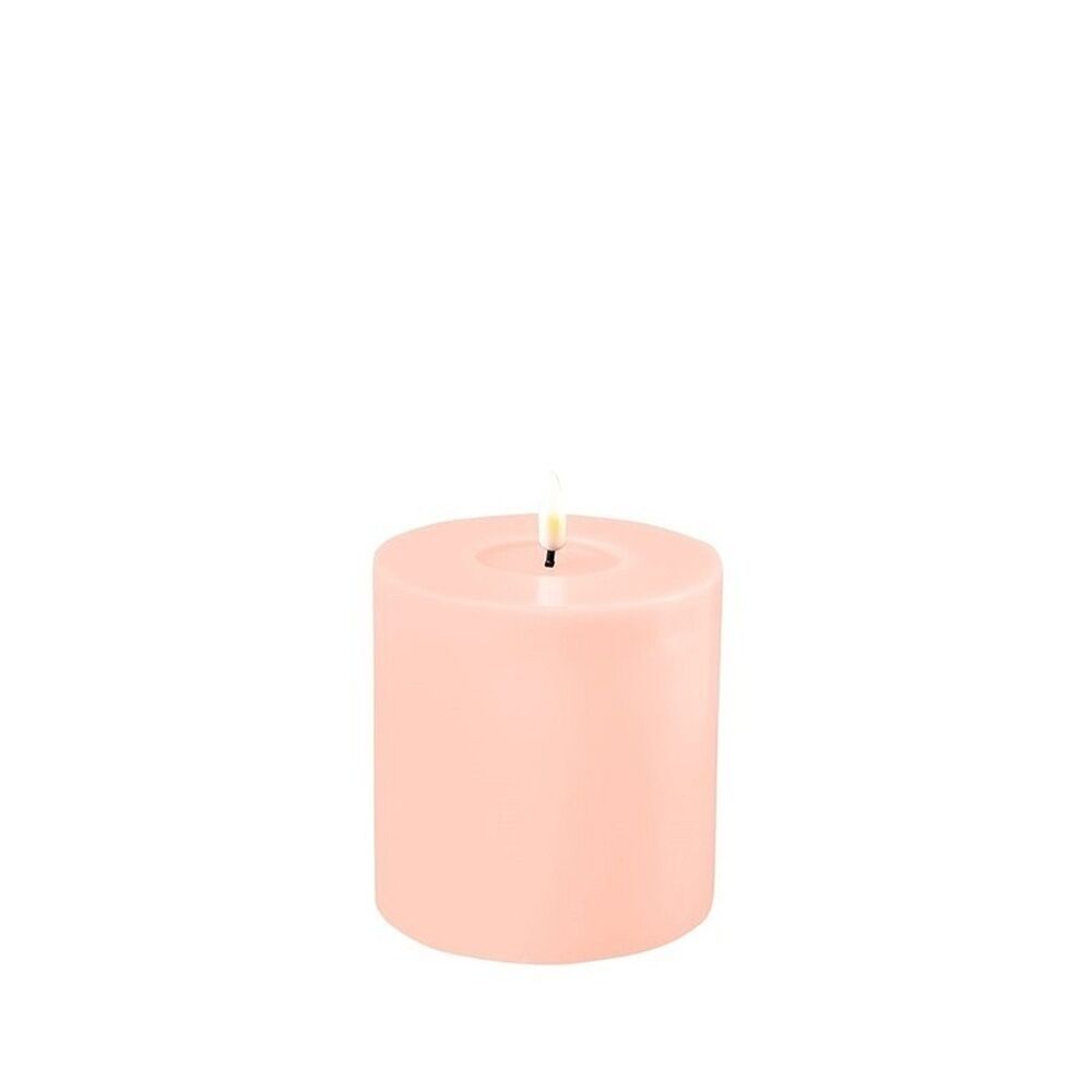 Deluxe Homeart Flameless Candle - Light Pink 10 x 10cm