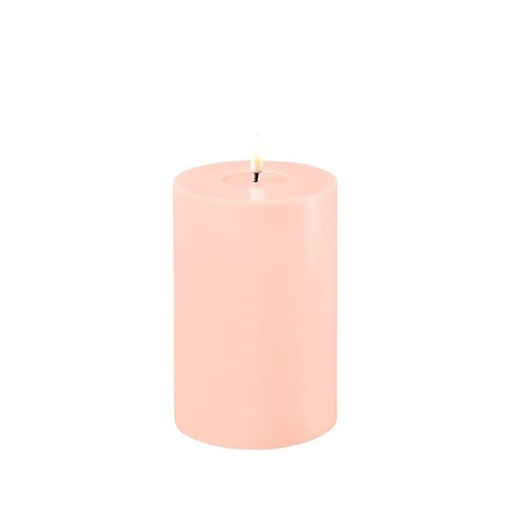 Deluxe Homeart Flameless Candle - Light Pink 10 x 15cm