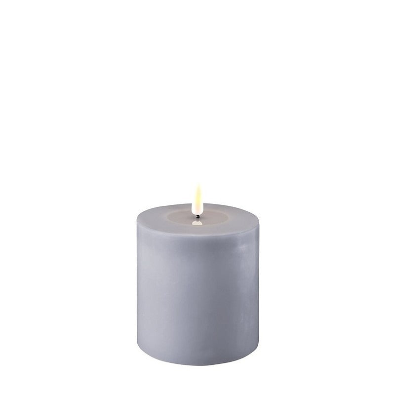 Deluxe Homeart Flameless Candle - Dust Blue 10 x 10cm