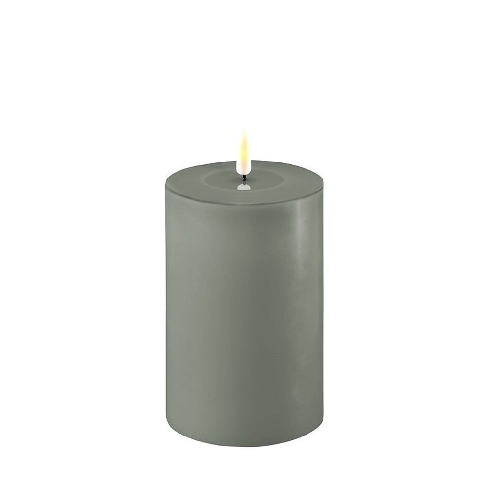 Deluxe Homeart Flameless Candle - Salvie Green 10 x 15cm