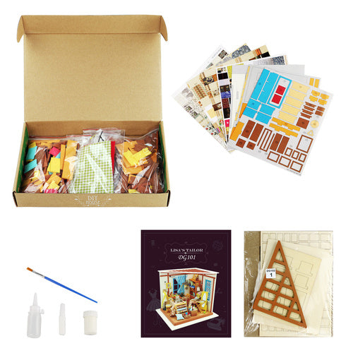 Rolife Wooden Model - DIY Minature House Lisa's Tailor