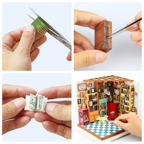 Rolife Wooden Model - DIY Miniature House Sam's Study