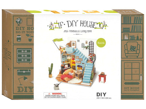 Rolife Wooden Model - DIY Minature House Joy's Peninsula Living Room