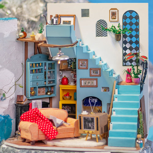 Rolife Wooden Model - DIY Minature House Joy's Peninsula Living Room