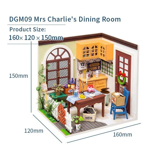 Rolife Wooden Model - Wonderful Life Mrs Charlie's Dining Room